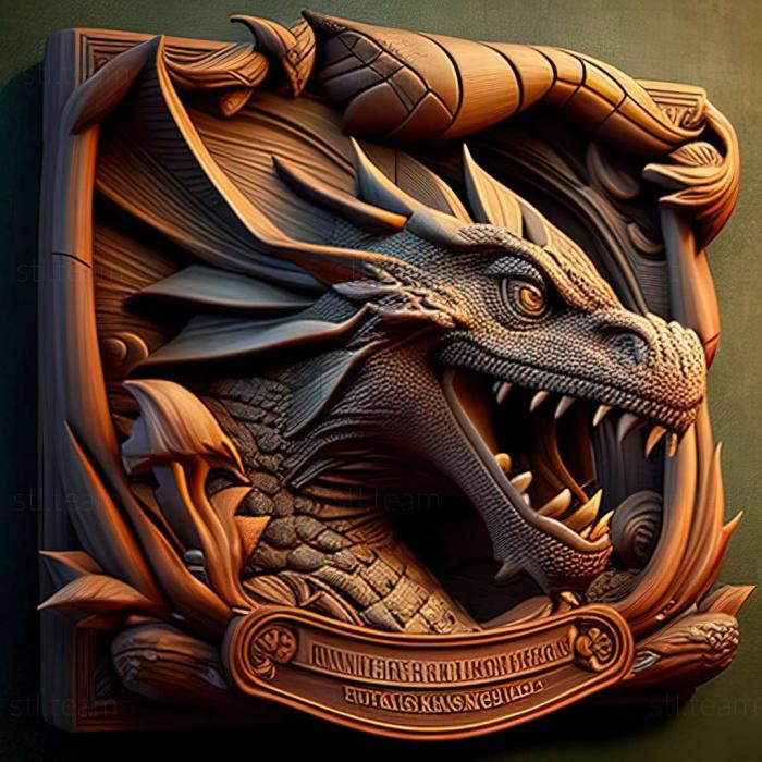 3D model DreamWorks Dragons Dawn of New Riders game (STL)